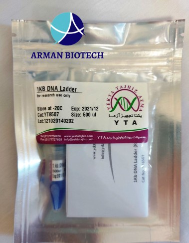 DNA لدر 1kb محصولی از یکتا تجهیز 1kb DNA Ladder Ready-to-Use