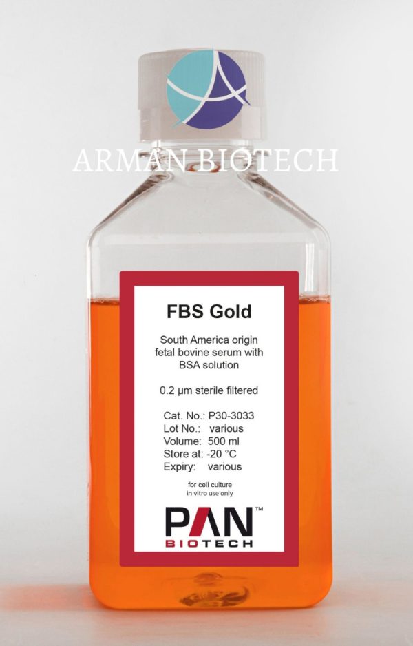 سرم FBS Gold در حجم 500ml محصولی از PAN Biotech آلمان